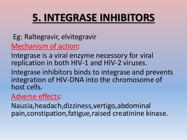 Raltegravir mechanism of action