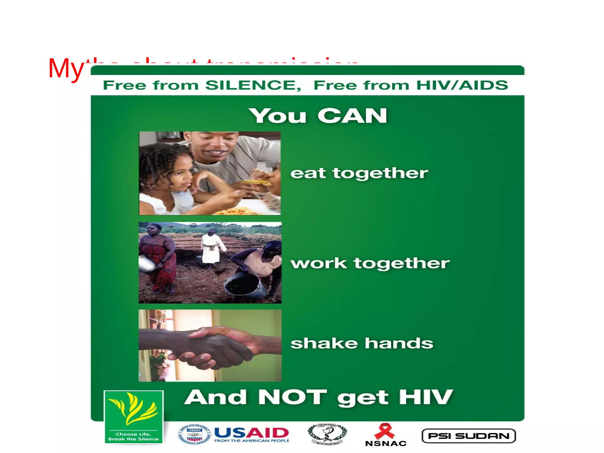 Myths about transmission
 