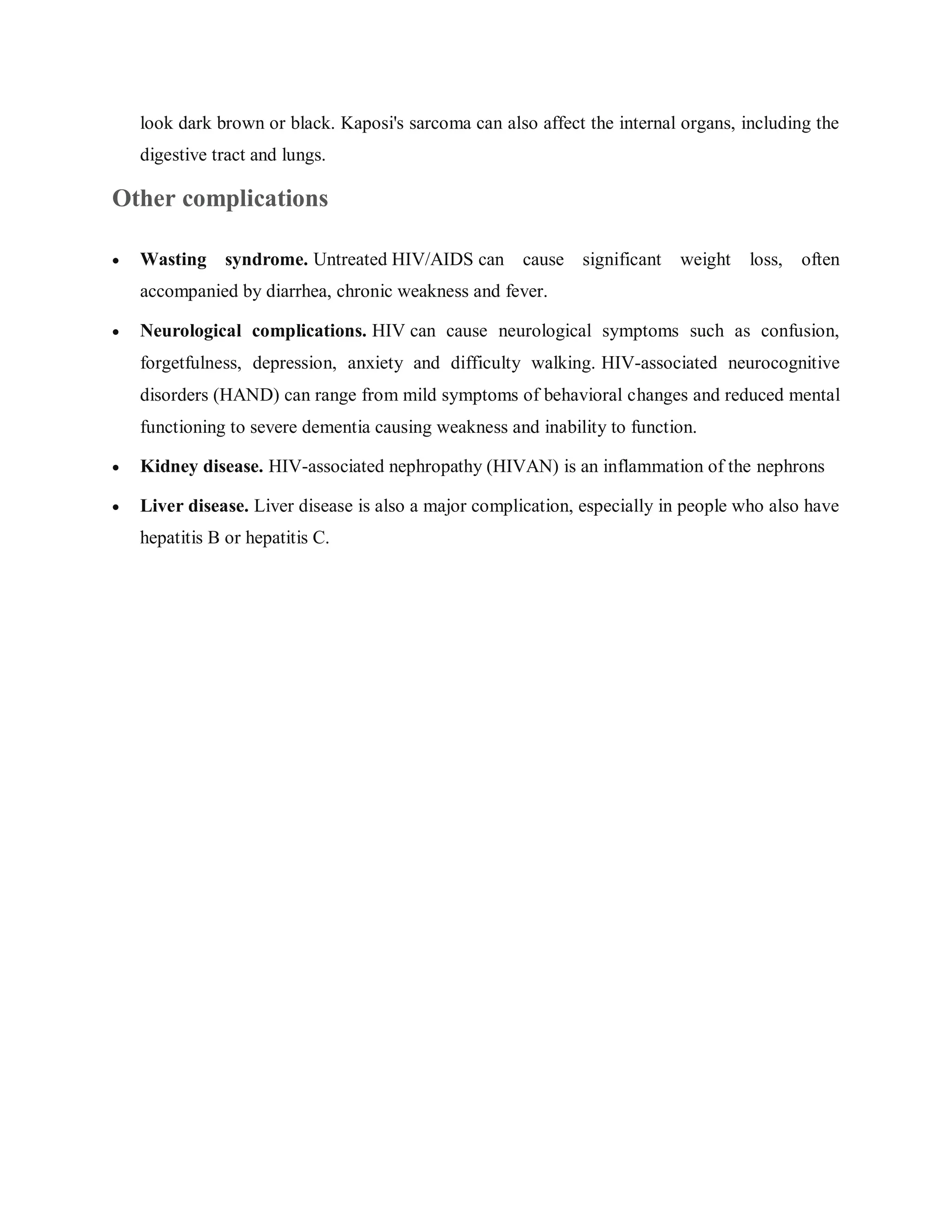 Pathophysiology of AIDS | PDF