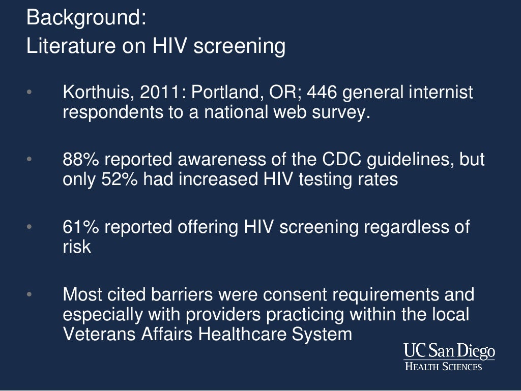San Diego Primary Care Providers' Attitudes to HIV and HIV