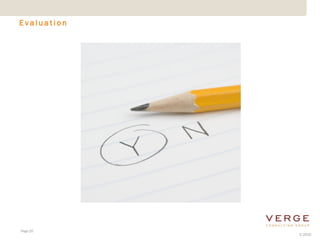 Evaluation




Page 20
             © 2010
 