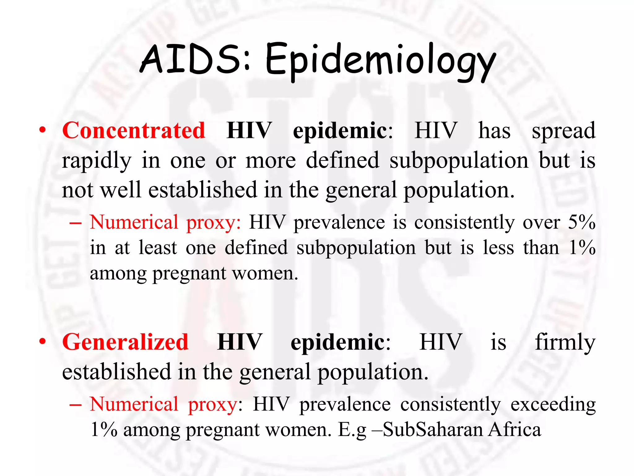 HIV/AIDS RECENT ADVANCES | PPTX