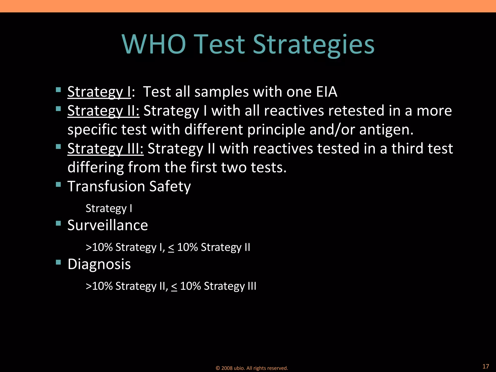 AIDS/HIV Testing Methodology (www.ubio.in) | PPT
