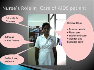 Educate & 
Counsel Clinical Care: 
41 
Address 
social issues 
• Assess needs 
• Plan care 
• Implement care 
• Monitor and 
Evaluate care 
Refer, Link, 
Network 
 
