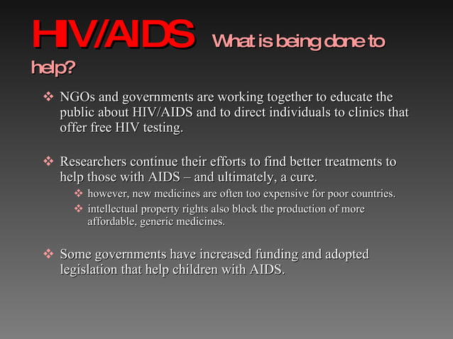 HIV/Aids Presentation | PPT