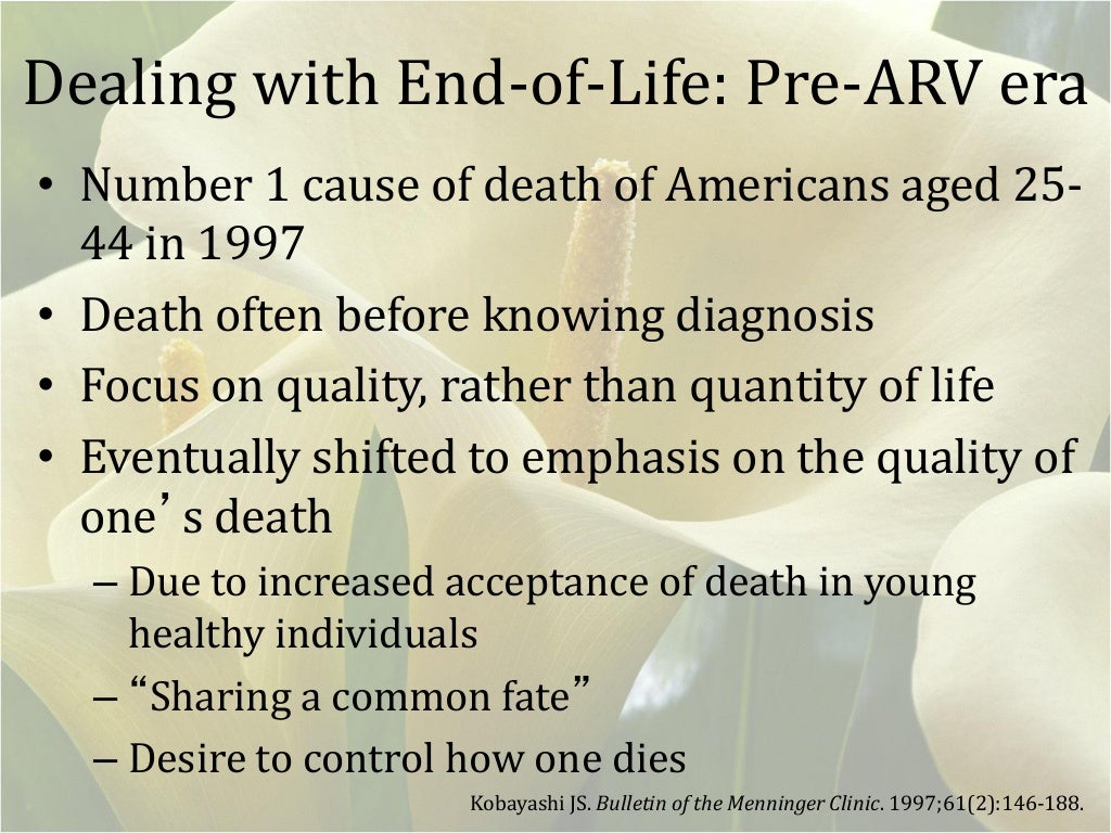 End of Life Care: Discussions and Medical Decision Making