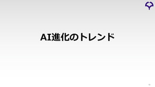 AI進化のトレンド
16
 