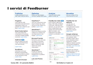 I servizi di Feedburner 