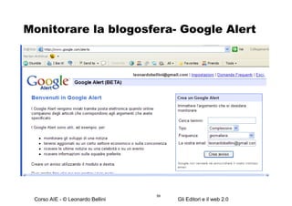 Monitorare la blogosfera- Google Alert 