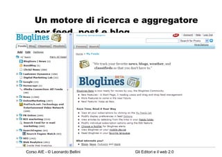Un motore di ricerca e aggregatore  per feed, post e blog 