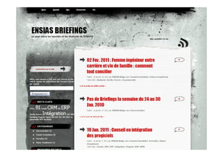 Présentation de ENSIAS Briefings
29
 