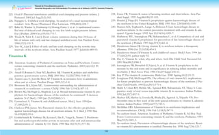 Manual de Procedimientos para la
Atención Integrada a las Enfermedades Prevalentes de la Infancia (AIEPI) Atención Primaria.
100
225. Ovali F.Placental transfusion: umbilical cord clamping and preterm infants. J
Perinatol. 2001 Jul-Aug;21(5):345.
226. Papagno L. Umbilical cord clamping. An analysis of a usual neonatological
conduct. Acta Physiol Pharmacol Ther Latinoam. 1998;48(4):224-7.
227. Rabe H, Wacker A, Hulskamp G, Hornig-Franz I, et al. A randomised contro-
lled trial of delayed cord clamping in very low birth weight preterm infants.
Eur J Pedíatr. 2000 Oct;159(10):775-7.
228. Tiisala R, Tahti E, Lind J. Heart volume variations during first 24 hours of
life of infants with early and late clamped umbilical cord. Ann Paedíatr Fenn.
1966;12(3):151-3.
229. Yao AC, Lind J. Effect of early and late cord clamping on the systolic time
intervals of the newborn infant. Acta Paedíatr Scand. 1977 Jul;66(4):489-93.
Vitamina K
230. American Academy of Pedíatrics Committee on Fetus and Newborn. Contro-
versies concerning vitamin K and the newborn. Pedíatrics. 2003 Jul;112(1 Pt
1):191-2.
231. Ansell P,Roman E, Fear NT, Renfrew MJ. Vitamin K policies and midwifery
practice: questionnaire survey. BMJ. 2001 May 12;322(7295):1148-52.
232. Autret-Leca E, Jonville-Bera AP. Vitamin K in neonates: how to administer,
when and to whom. Paedíatr Drugs. 2001;3(1):1-8.
233. Brousson MA, Klein MC. Controversies surrounding the administration of
vitamin K to newborns: a review. CMAJ. 1996 Feb 1;154(3):307-15.
234. Brown SG, McHugh G, Shapleski J, et al. Should intramuscular vitamin K pro-
phylaxis for haemorrhagic disease of the newborn be continued? A decision
analysis. N Z Med J. 1989 Jan 25;102(860):3-5.
235. Carmichael A. Vitamin K and childhood cancer. Med J Aust. 1994 Jan
17;160(2):91-2.
236. Clarkson PM, James AG. Parenteral vitamin K1: the effective prophylaxis
against haemorrhagic disease for all newborn infants. N Z Med J. 1990 Mar
14;103(885):95-6.
237. Goldschmidt B, Verbenyi M, Kovacs I, Ilin E, Varga K, Nemet T. Prothrom-
bin and acarboxyprothrombin activity in neonates after oral and intramuscular
administration of vitamin K Orv Hetil. 1990 Mar18;131(11):577-82.
238. Greer FR. Vitamin K status of lactating mothers and their infants. Acta Pae-
díatr Suppl. 1999 Aug;88(430):95-103.
239. Handel J, Tripp JH. Vitamin K prophylaxis against haemorrhagic disease of
the newborn in the United Kingdom. BMJ. 1991 Nov 2;303(6810):1109.
240. Hansen KN, Tegllund L, Lange A, Ebbesen F.Late hemorrhagic disease in
newborn infants. Is the current preventive treatment with oral vitamin K ade-
quate?. Ugeskr Laeger. 1992 Apr 13;154(16):1095-7.
241. Hathaway WE, Isarangkura PB, Mahasandana C, et al. Comparison of oral and
parenteral vitamin K prophylaxis for prevention of late hemorrhagic disease of
the newborn. J Pedíatr. 1991 Sep;119(3):461-4.
242. Henderson-Smart DJ. Giving vitamin K to newborn infants: a therapeutic
dilemma. 1996 Oct 21;165(8):414-5.
243. Henderson-Smart D.Vitamin K and childhood cancer. Med J Aust. 1994 Jan
17;160(2):91; author reply 92.
244. Hey E. Vitamin K--what, why, and when. Arch Dis Child Fetal Neonatal Ed.
2003 Mar;88(2):F80-3.
245. Isarangkura PB, Bintadish P,Tejavej A, et al. Vitamin K prophylaxis in the
neonate by the oral route and its significance in reducing infant mortality and
morbidity. J Med Assoc Thai. 1986 Oct;69 Suppl 2:56-61.
246. Kay P.The vitamin K controversy. Birth Gaz. 2000 Spring;16(2):19-21.
247. Loughnan PM, McDougall PN. The efficacy of oral vitamin K1: implications
for future prophylaxis to prevent haemorrhagic disease of the newborn. J Pae-
díatr Child Health. 1993 Jun;29(3):171-6.
248. Malik S, Udani RH, Bichile SK, Agrawal RM, Bahrainwala AT, Tilaye S. Com-
parative study of oral versus injectable vitamin K in neonates. Indían Pedíatr.
1992 Jul;29(7):857-9.
249. Mathur GP, Mathur S, Goenka R, Bhalla JN, Agarwal A, Tripathi VN. Pro-
thrombin time in first week of life with special reference to vitamin K adminis-
tration. Indían Pedíatr. 1990 Jul;27(7):723-5.
250. McMillan DD. Administration of Vitamin K to newborns: implications and
recommendations. CMAJ. 1996 Feb 1;154(3):347-9.
251. No authors listed. American Academy of Pedíatrics Vitamin K Ad Hoc Task
Force: Controversies concerning vitamin K and the newborn. Pedíatrics. 1993
May;91(5):1001-3.
252. No authors listed. Prevention of haemorrhagic disease of the newborn. Routi-
ne vitamin K1 administration is justified. Prescrire Int. 1998 Aug;7(36):125-7.
 