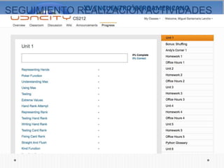 SEGUIMIENTO REALIZACIÓN ACTIVIDADES

          Comprueba tu avance
 