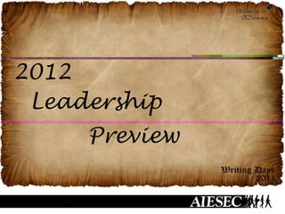 2012 Leadership Preview 