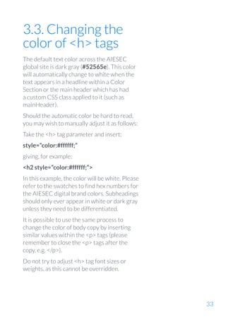 AIESEC digital guidelines | PDF