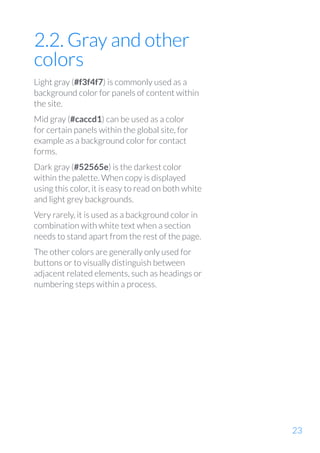 Ceeform Color Code Example Aiesec digital guidelines | PDF