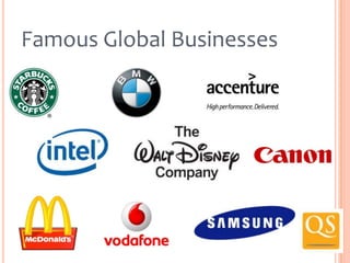 Famous Global Businesses

 