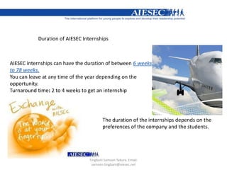 Aiesec Global Internship Program | PPTX