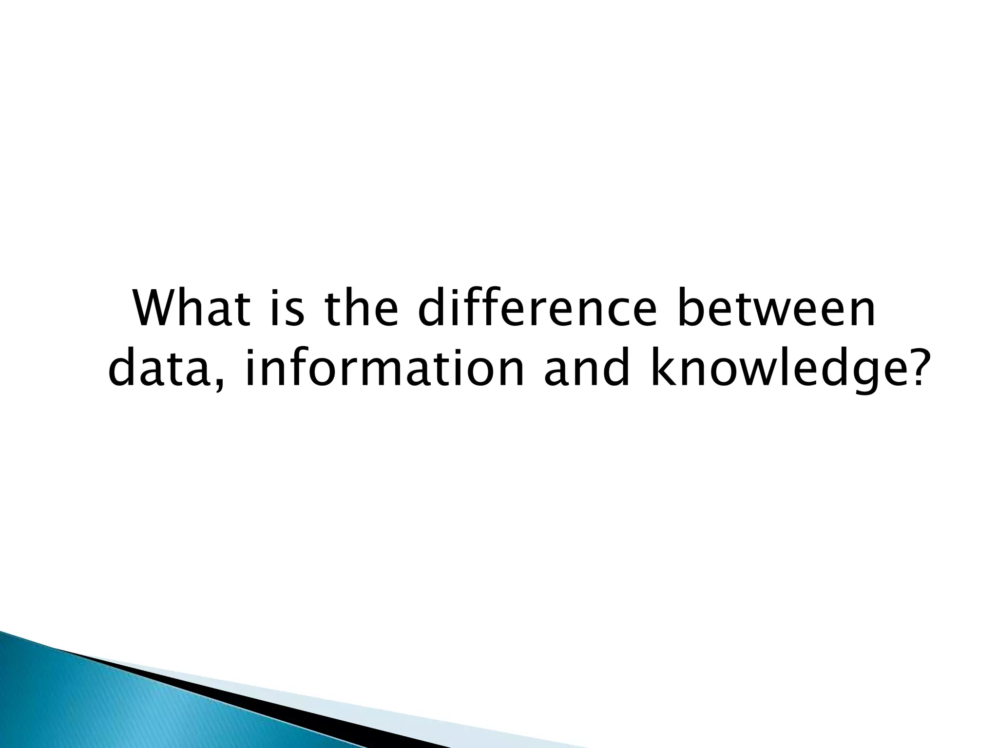 KNOWLEDGE MANAGEMENT THEORY visual data 4