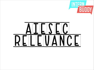 AIESEC
RELEVANCE
 