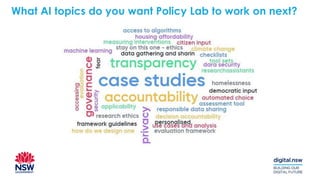 What AI topics do you want Policy Lab to work on next?
 