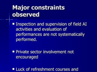 Artificial Insemination Experiences in Ethiopia