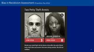 24
Bias in Recidivism Assessment (Propublica, May 2016)!
 