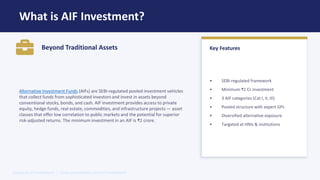 AIF Investment: Benefits, Types & Investment Strategies | PDF