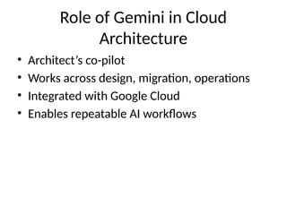 AI-First Cloud Architecting with Gemini CLI: Enhancing Design ...