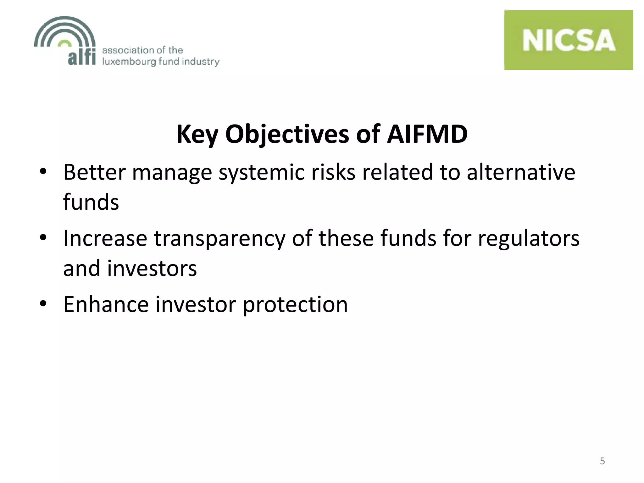 AIFMD 101 | PPTX