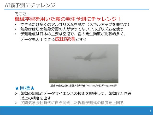 Ai霧予測チャレンジ Fog Forecast By Machine Learning