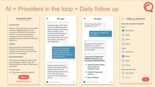 AI + Providers in the loop + Daily follow up
 