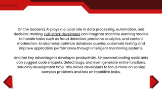 AI for Full-Stack Developers: A Complete Guide | PDF