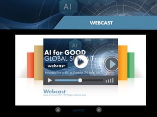 AI for Good Global Summit - 2017 Report