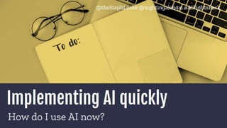 AI for marketers