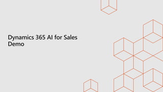 Overview MS Dynamics 365 AI for Sales | PPTX