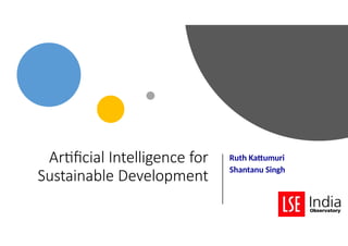 Harnessing Artificial Intelligence for Sustainable Development Goals ...
