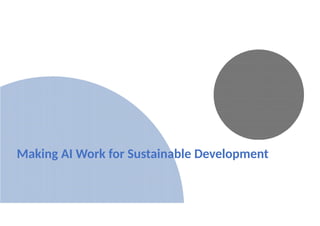 Harnessing Artificial Intelligence for Sustainable Development Goals ...