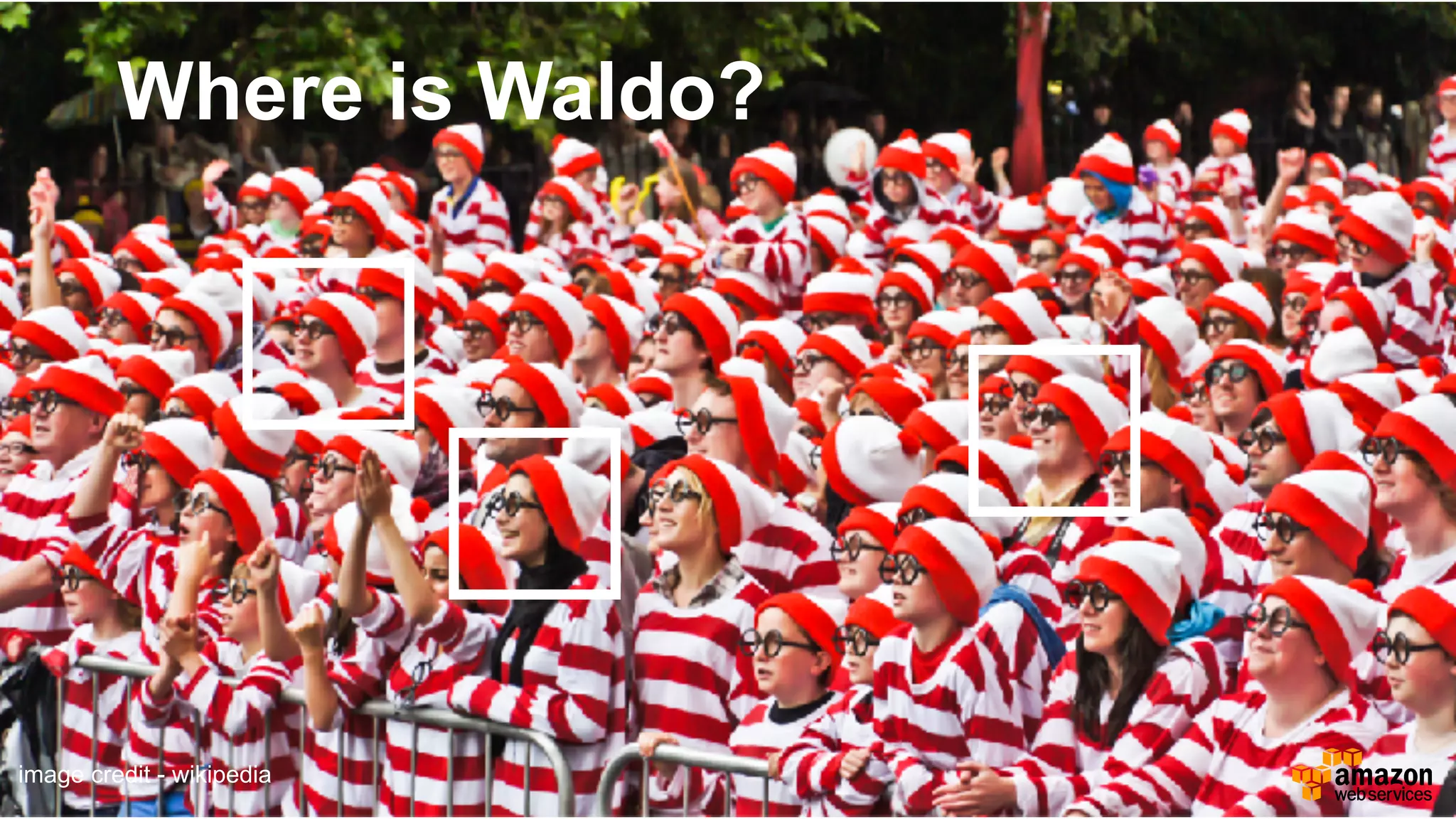 Where is Waldo?
image credit - wikipedia
 