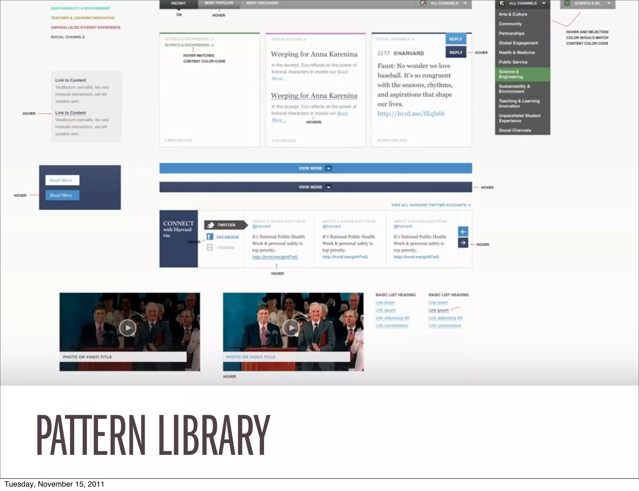 PATTERN LIBRARY
Tuesday, November 15, 2011
 