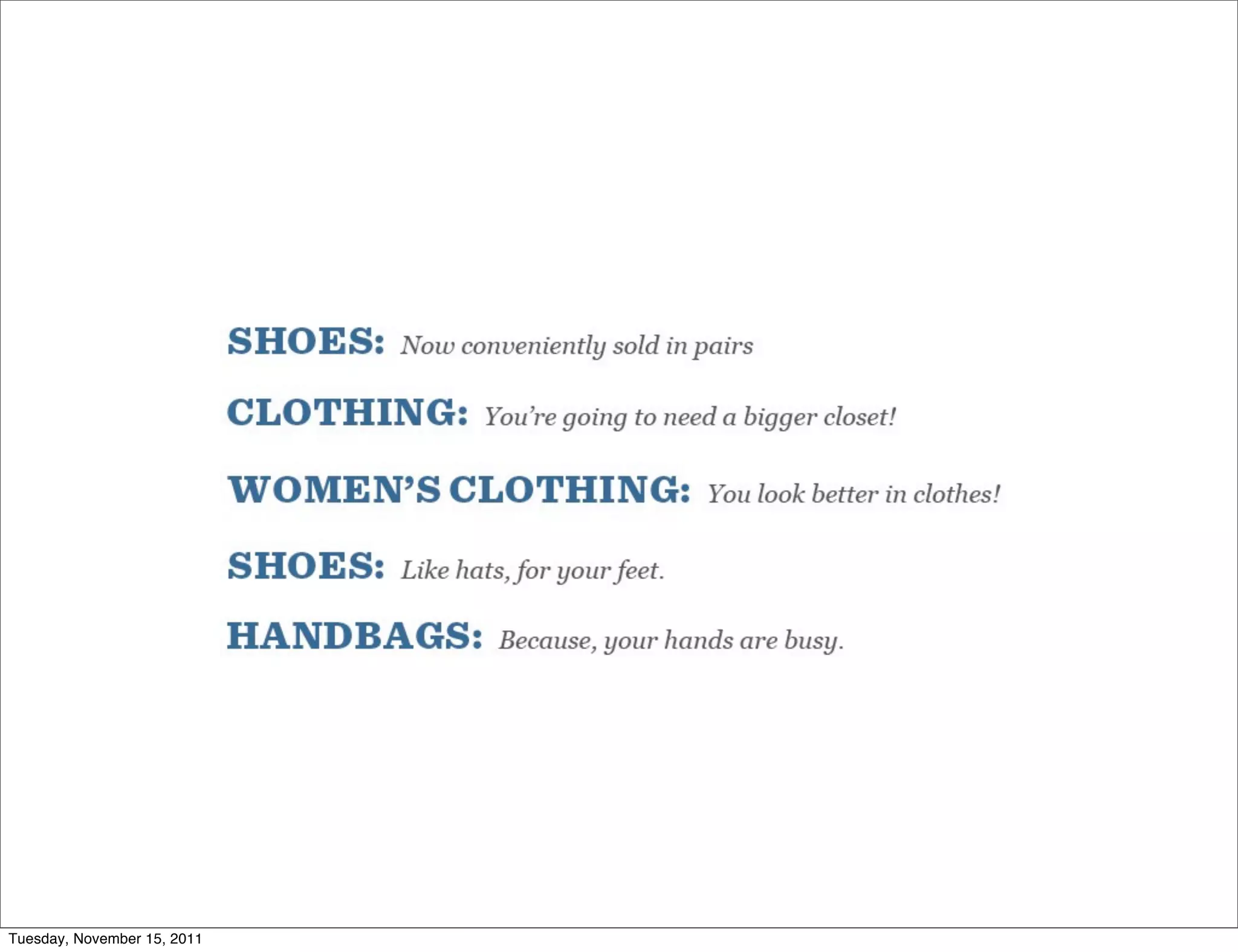 Tuesday, November 15, 2011
 