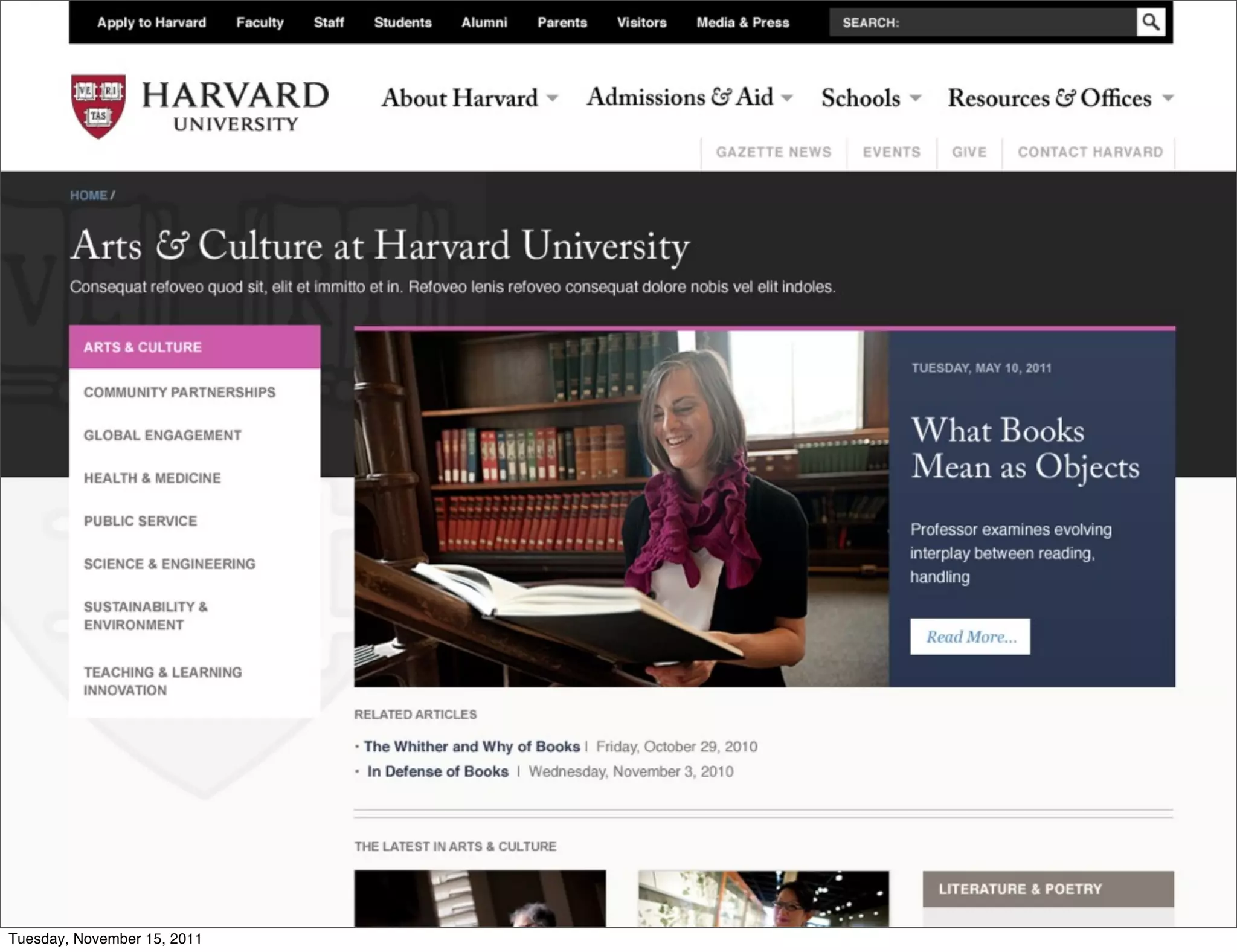 Tuesday, November 15, 2011
 