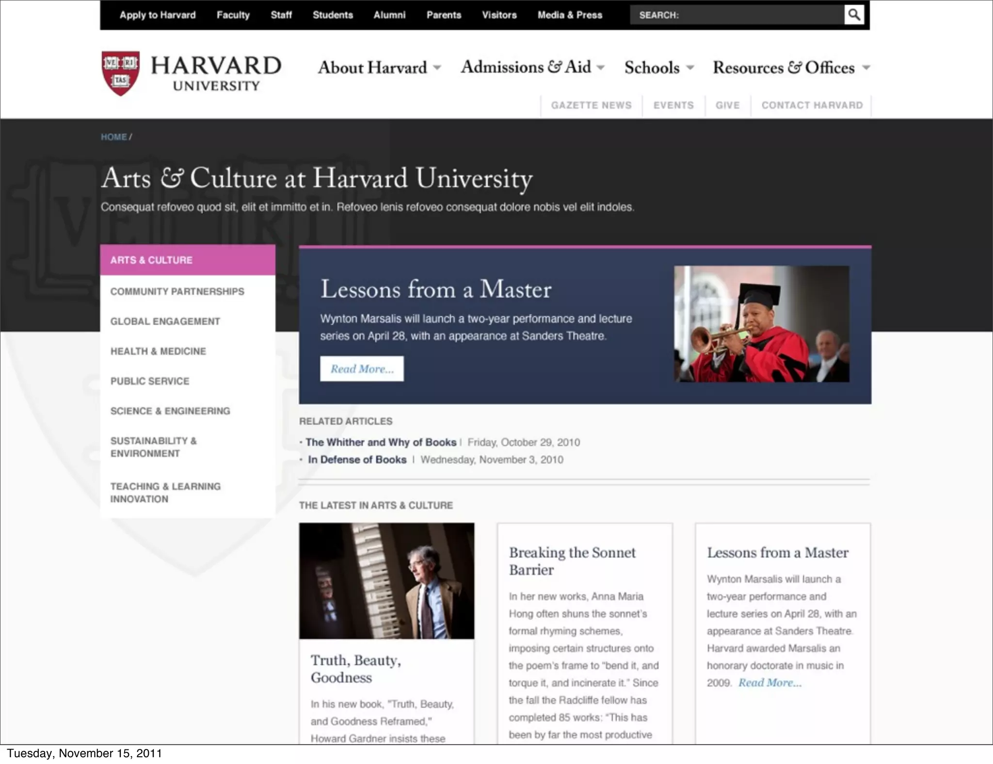 Tuesday, November 15, 2011
 