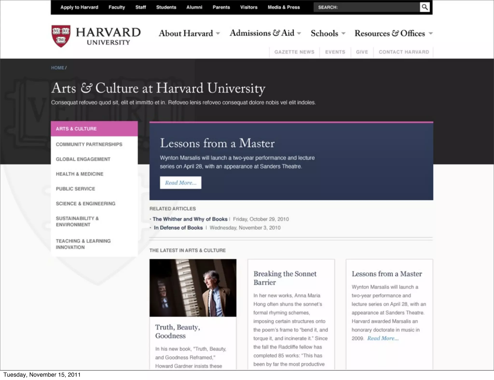 Tuesday, November 15, 2011
 