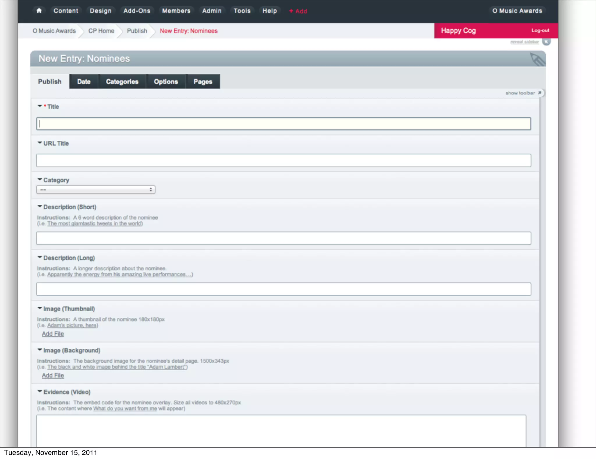 Tuesday, November 15, 2011
 