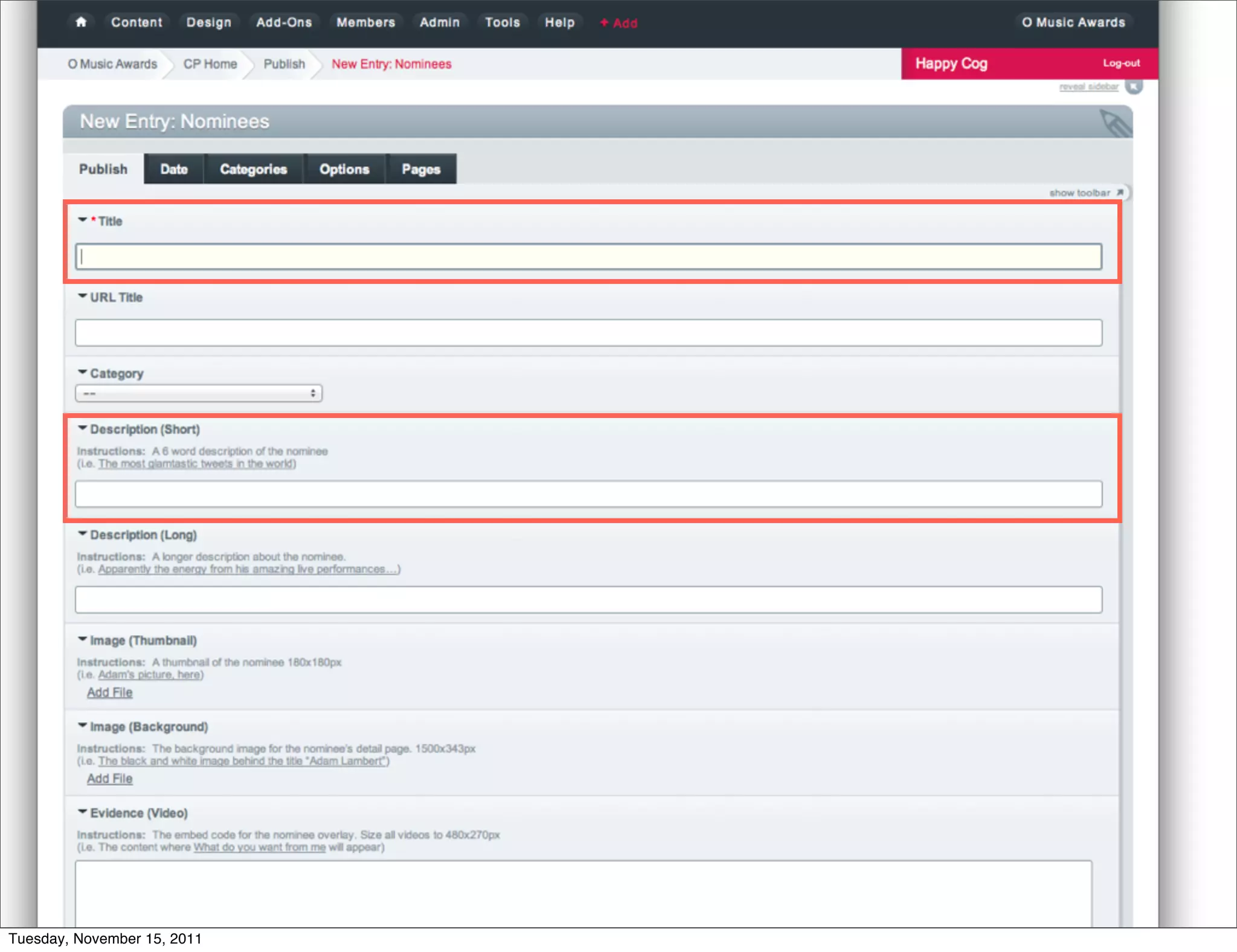 Tuesday, November 15, 2011
 