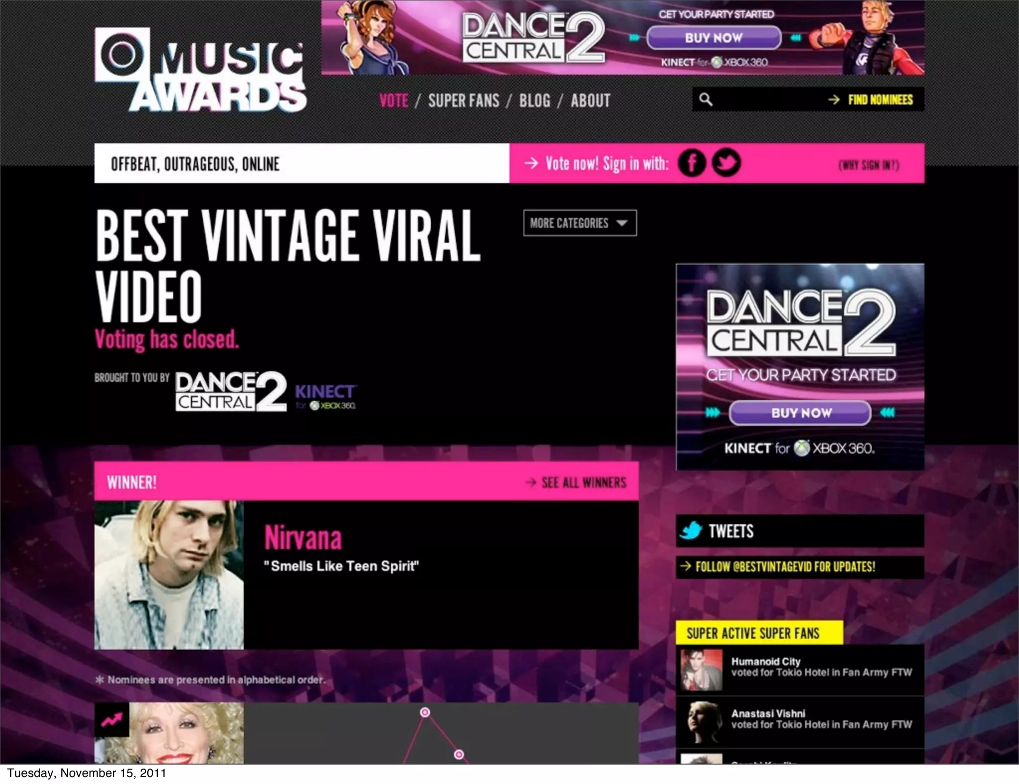 Tuesday, November 15, 2011
 