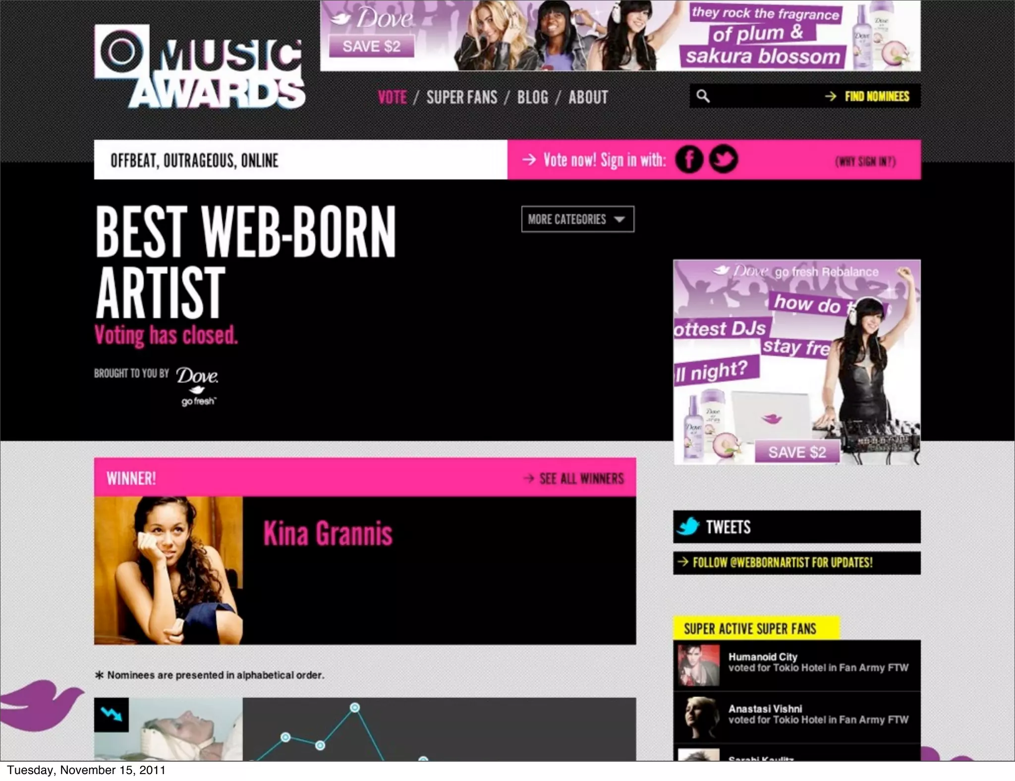 Tuesday, November 15, 2011
 