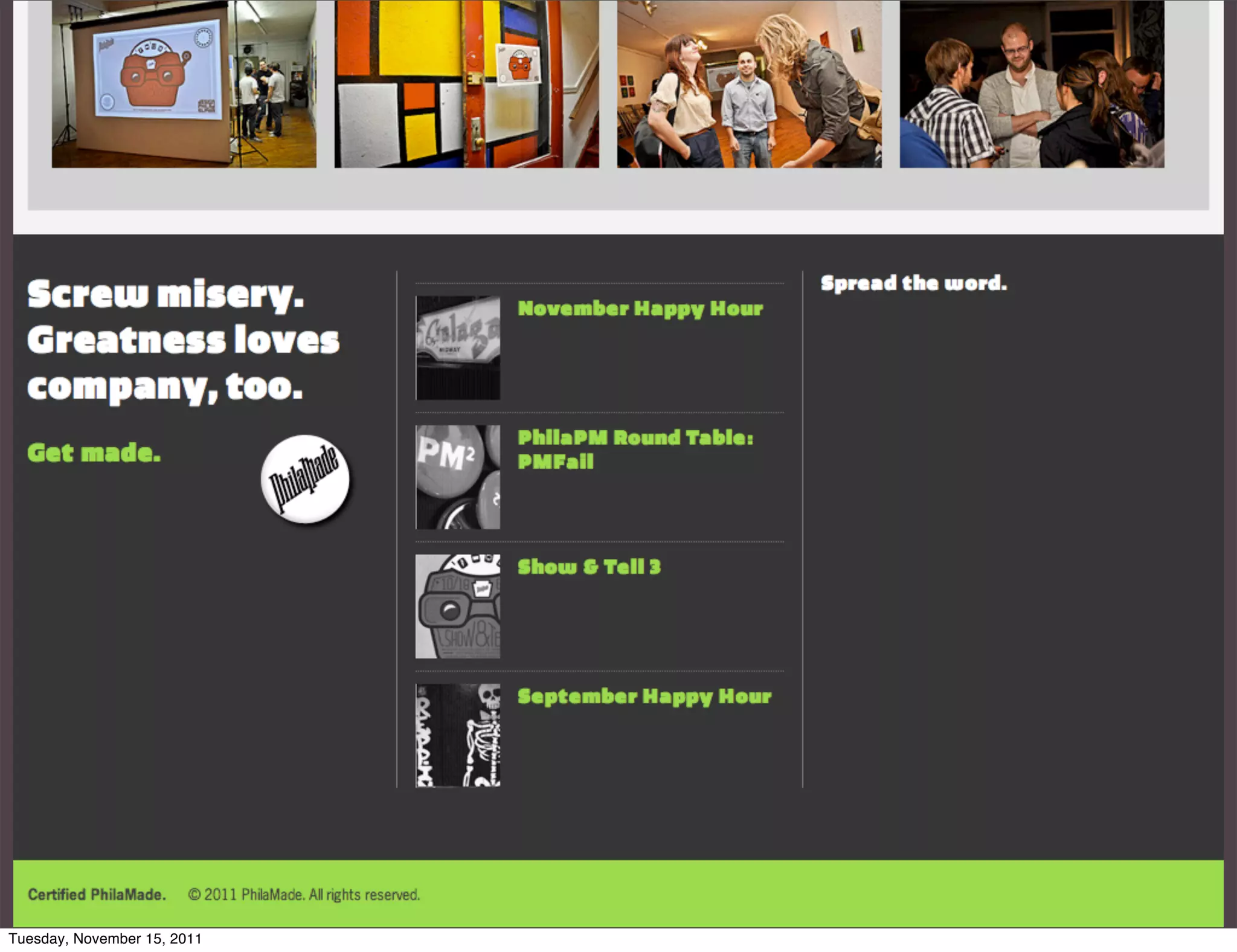 Tuesday, November 15, 2011
 