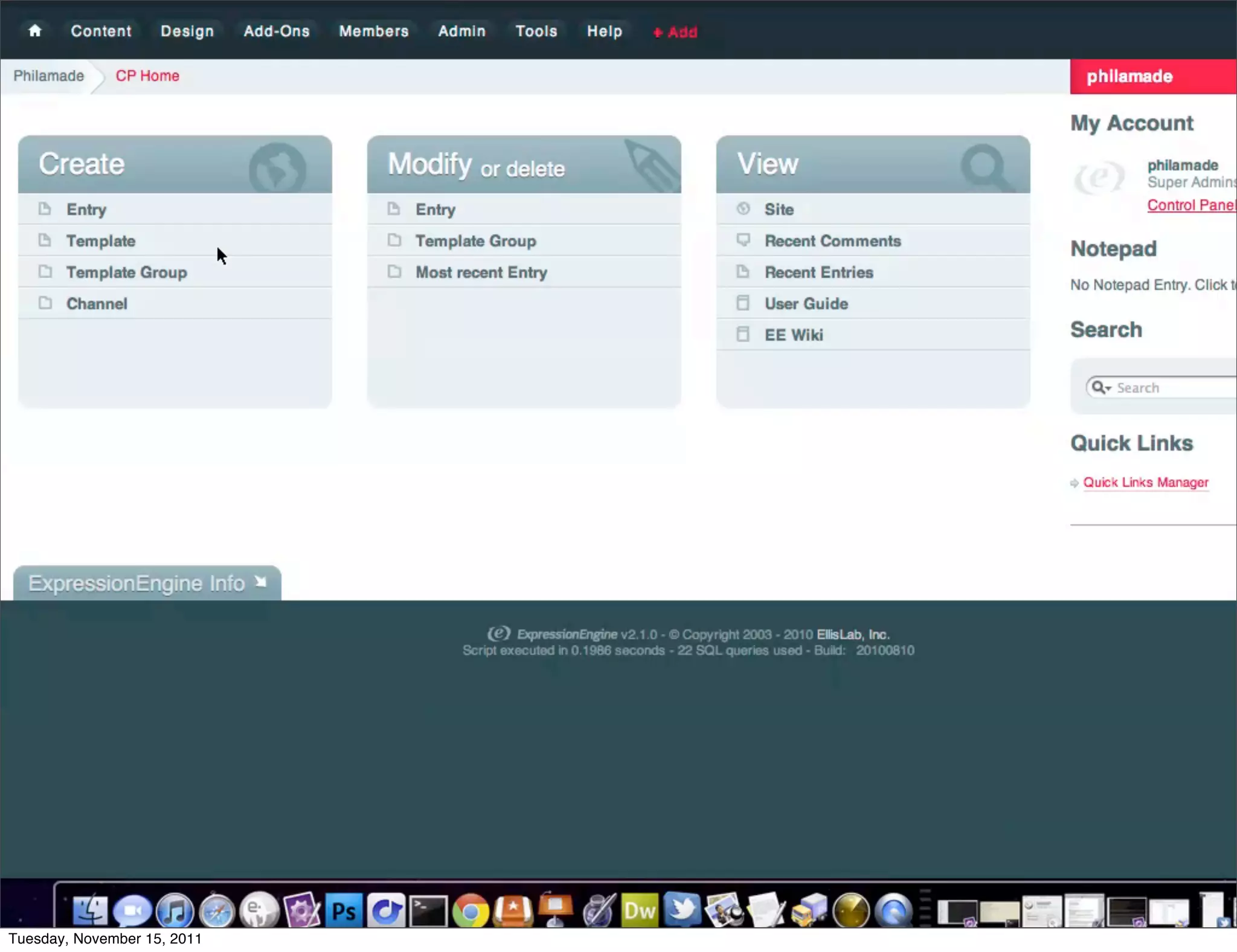 Tuesday, November 15, 2011
 